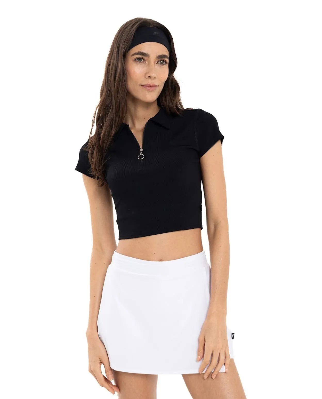 Crop Top Tipo Polo