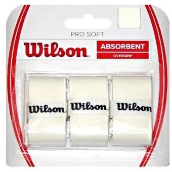 Pro Overgrip Wilson Pro Soft Ast 3 Pack (Blanco)