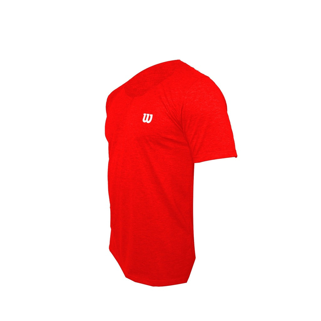 Camiseta Wilson Polyspun Cuello en V (Rojo)