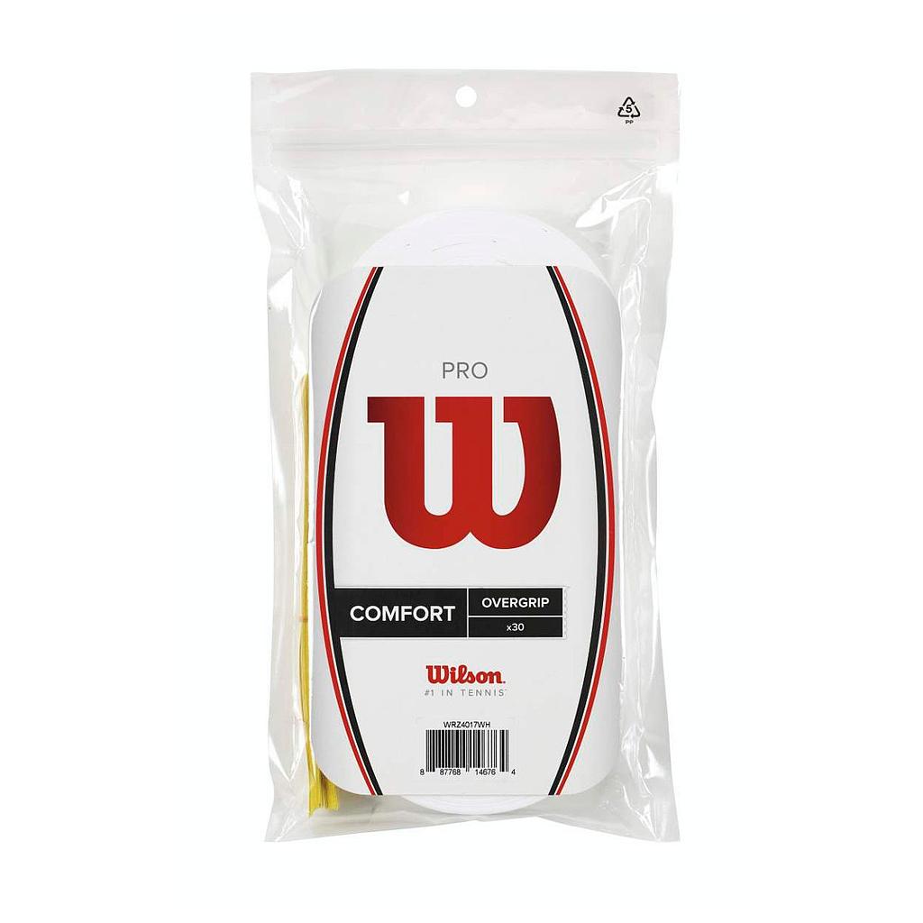 Pro Overgrip Wilson p/Raqueta Tenis Pro x 30 unidades (BLANCO)